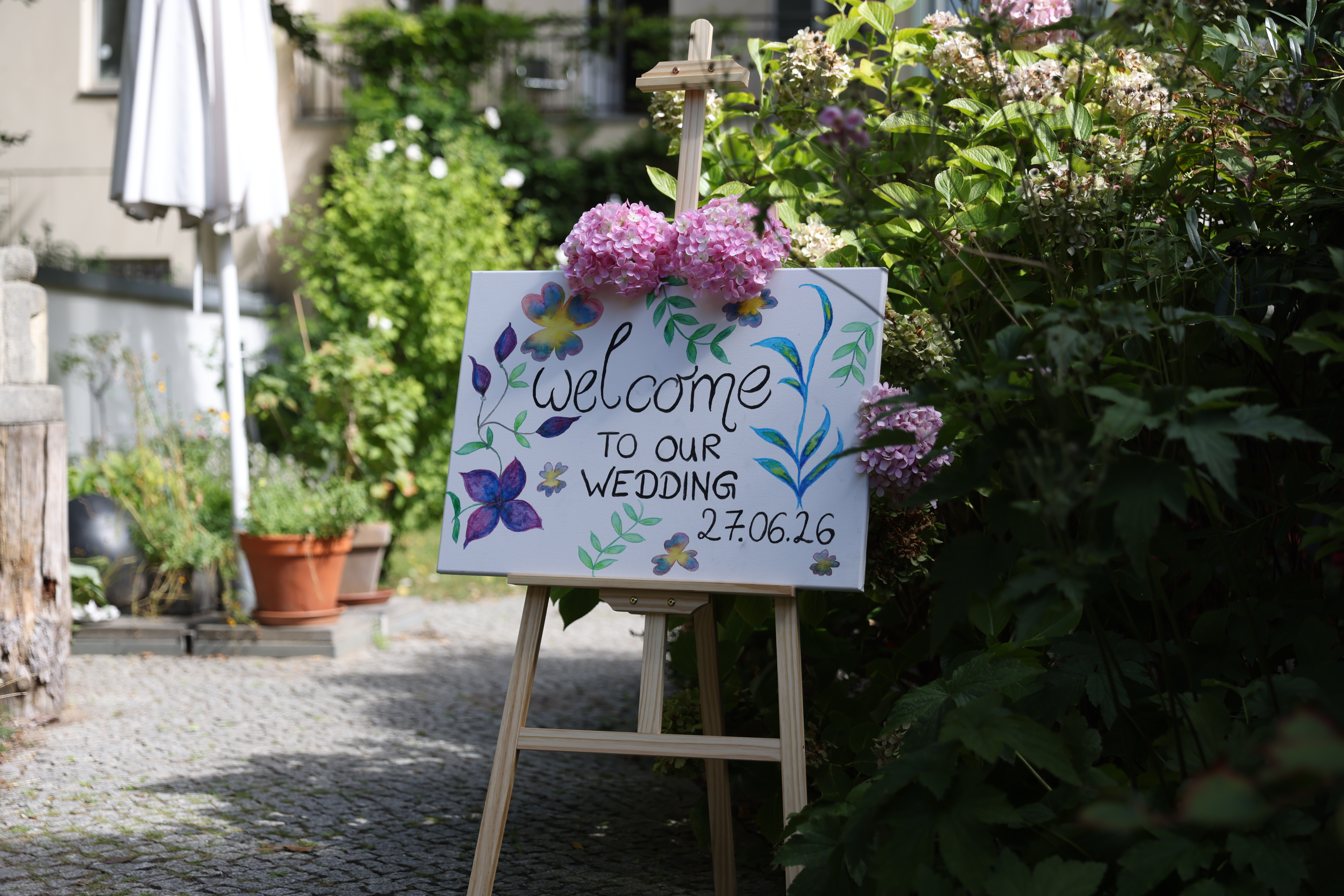 Bilderrahmen für Hochzeitsmotto Kreativ & verspielt